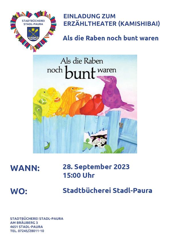 Kamishibai Als die Raben noch bunt waren