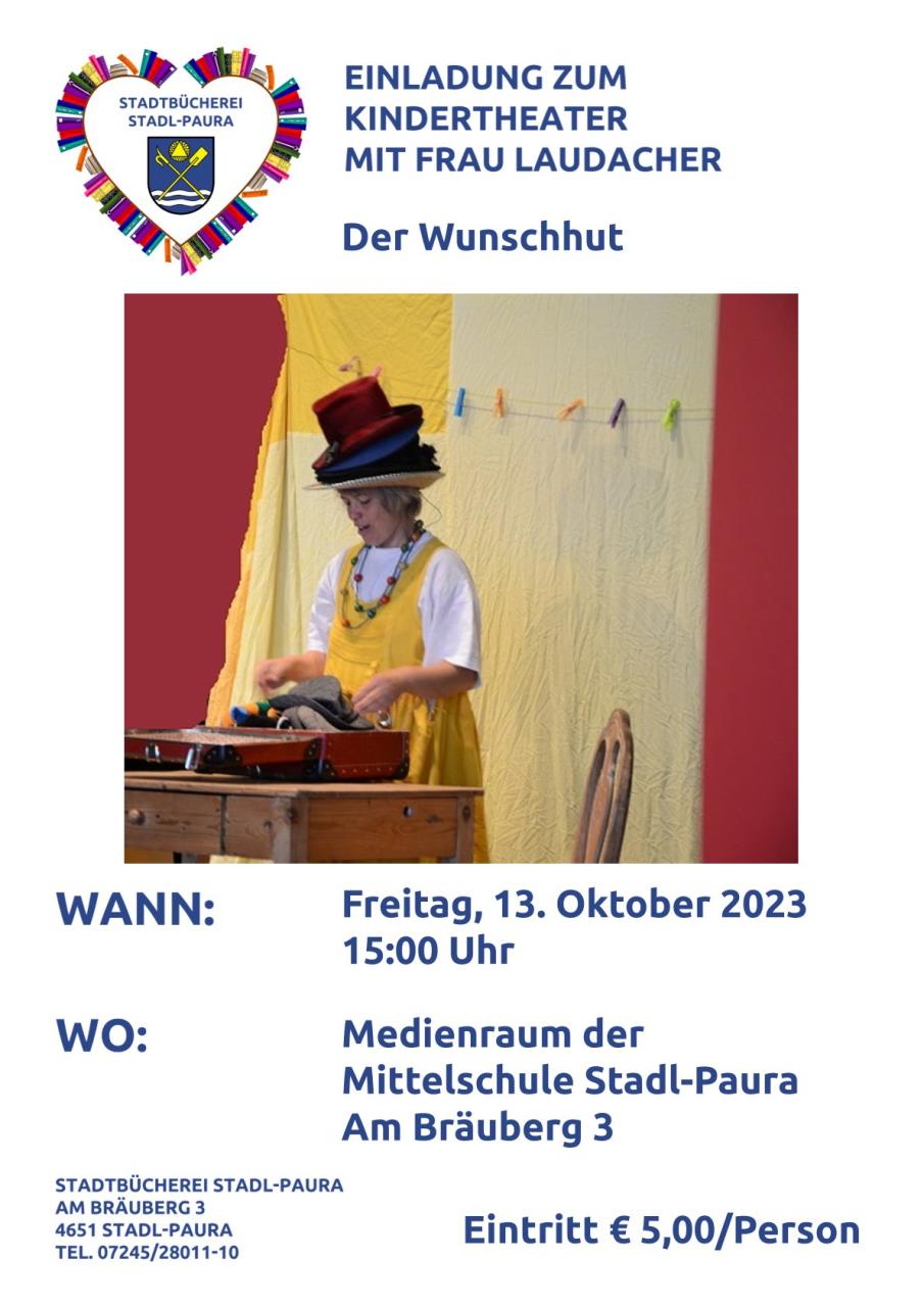 Kindertheater "Der Wunschhut" mit Ursula Laudacher