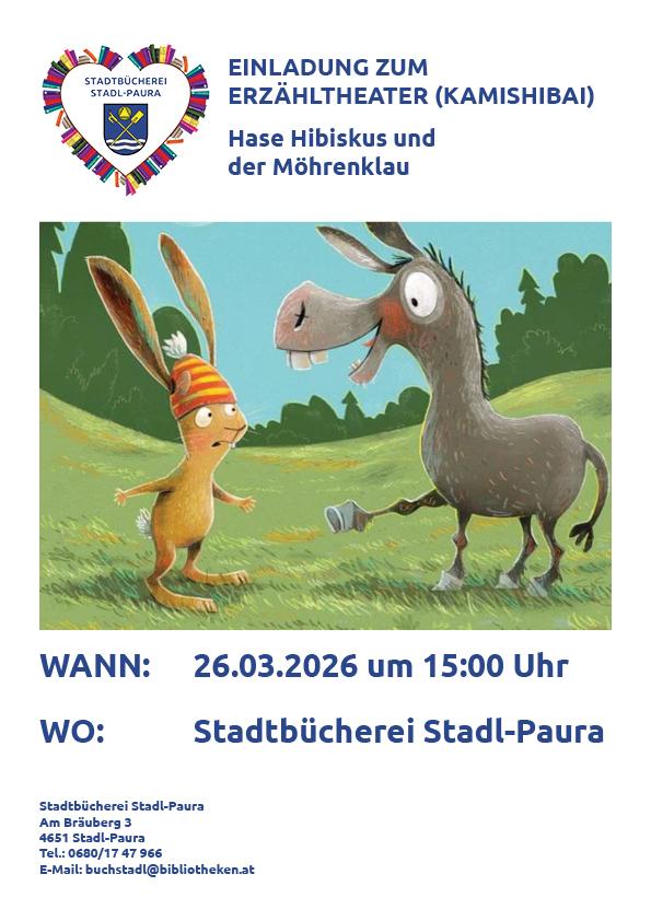 Erzähltheater Hase Hibiskus und der Möhrenklau