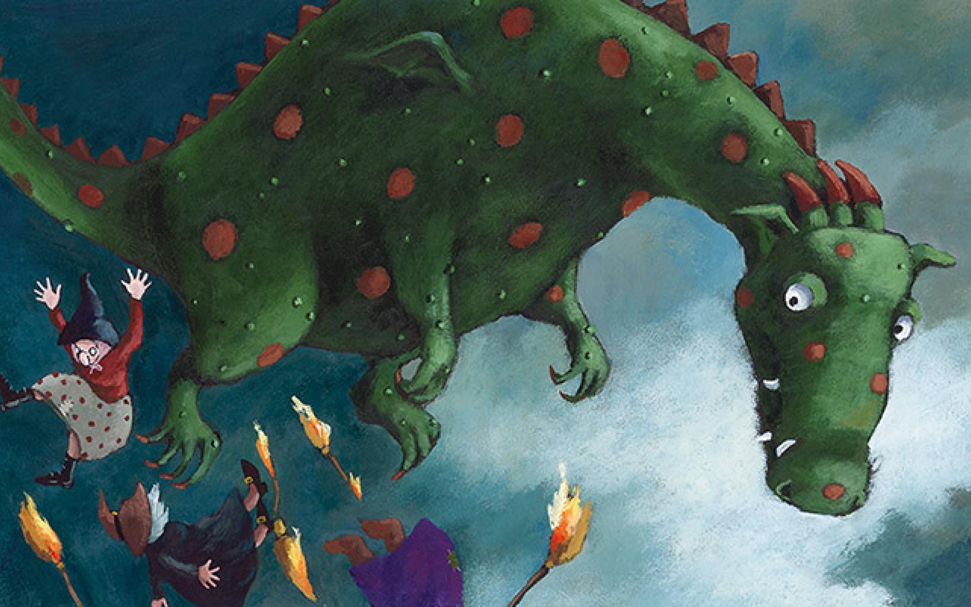 Die kleine Schusselhexe und der Drache