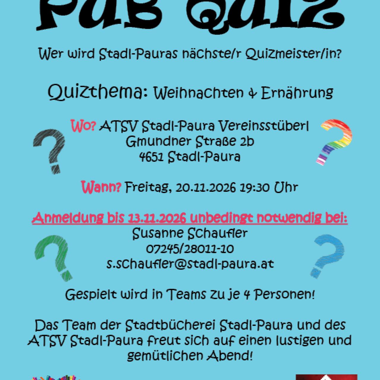 Pub Quiz 20.11.2026